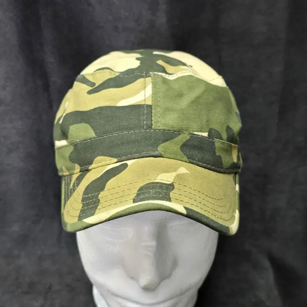 COV-VER Your World Army Style Camo Hat 100% Cotton Size S/M Cap